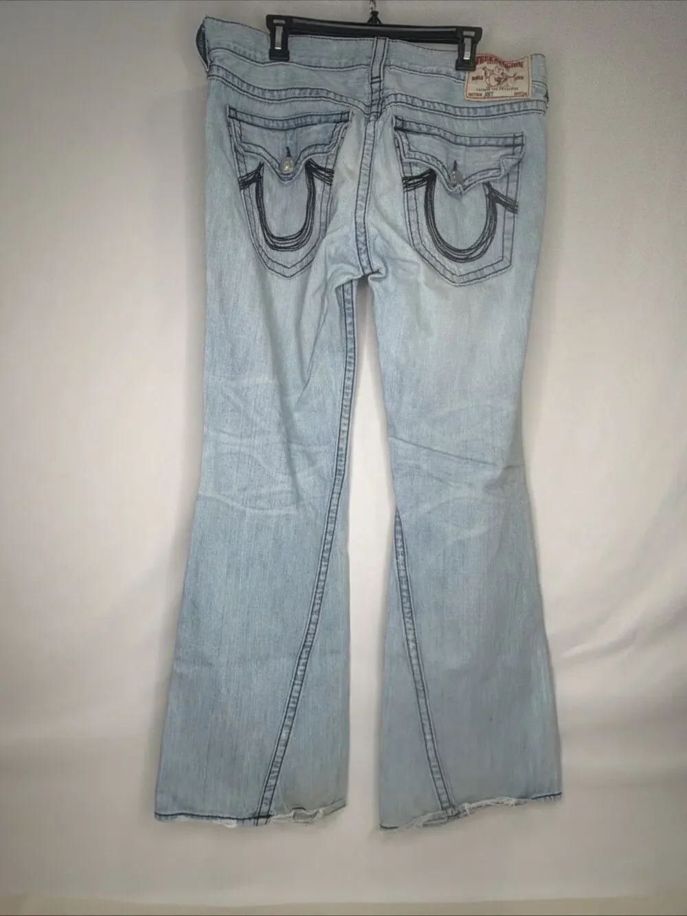 true religion joey jeans 38x34 mens Light Wash Y2K Made In USA